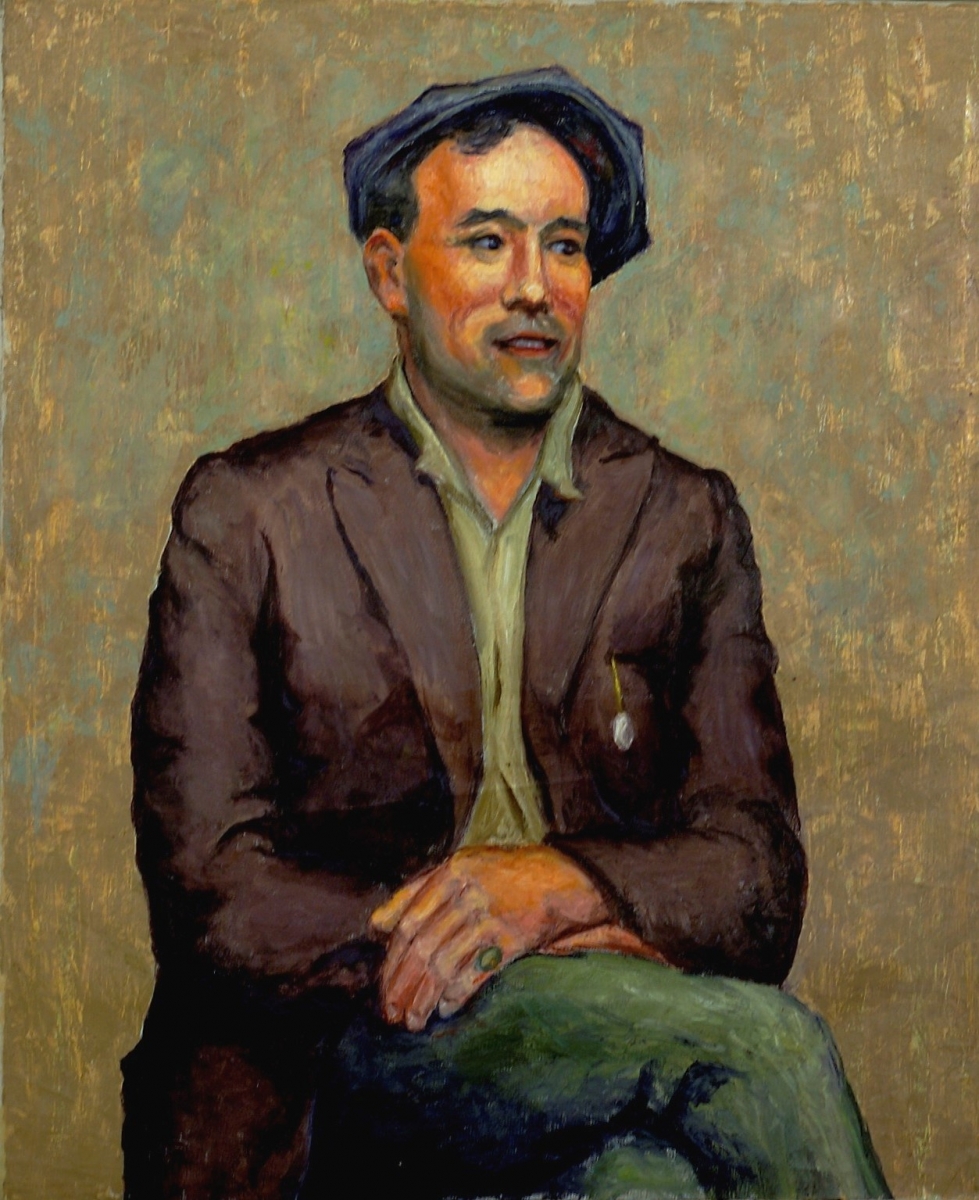  Man with Cap. Oil on canvas, 30 x 25, c. 1919           