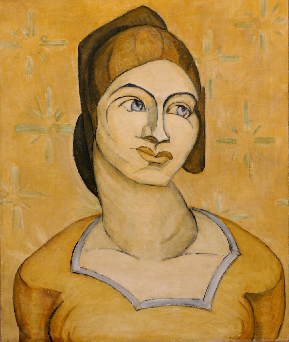 Yellow Woman, Oil on canvas, 24 x 20, c. 1922-1924        