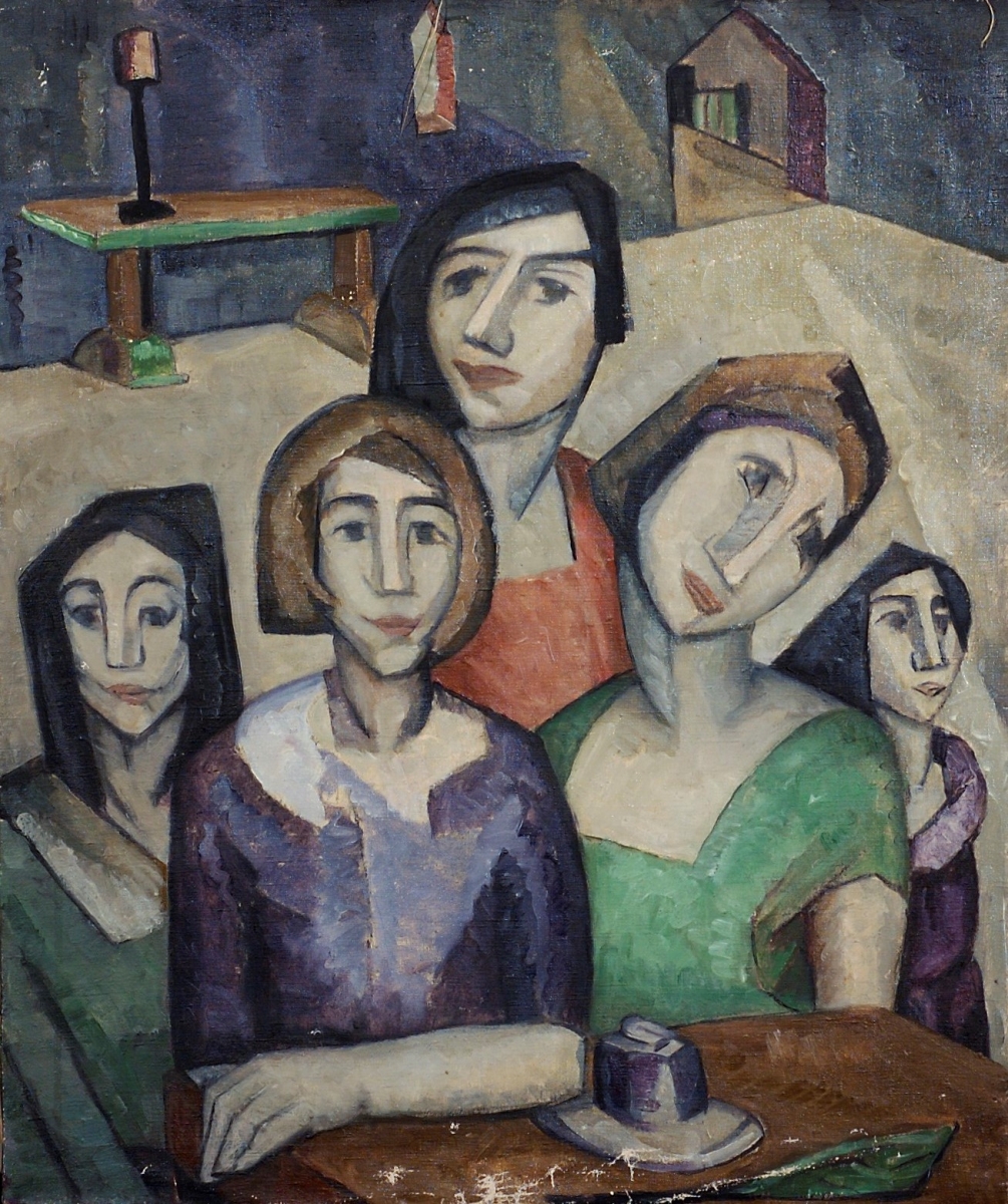 Five Women, Half Length, New York; 24 x 20; oil n canvas, c. 1924          