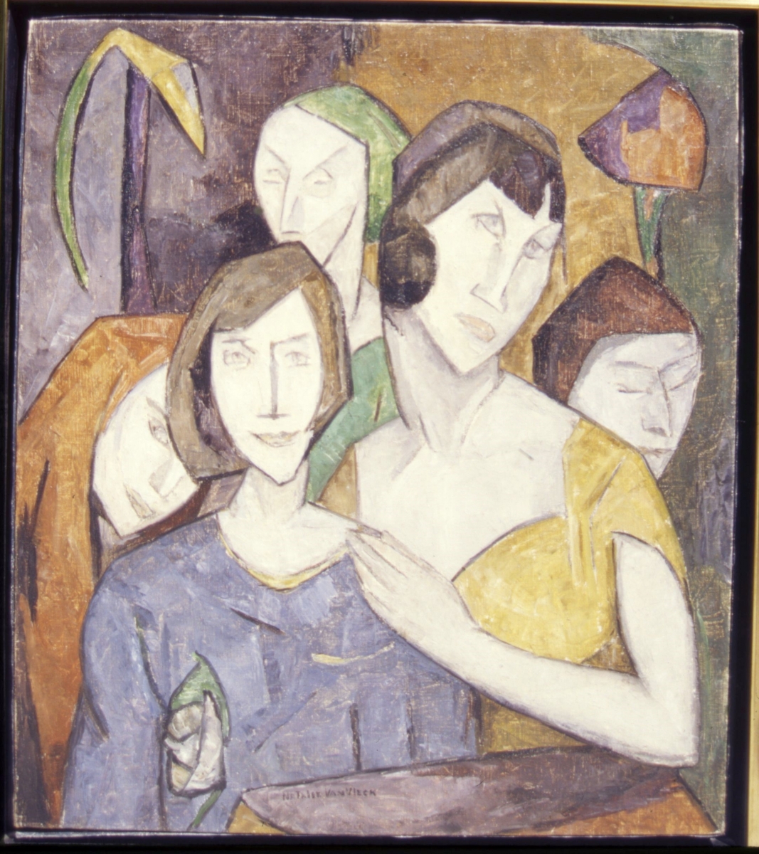 Five Women, Half Length, Mediterranean, oil on canvas, 25 x 22, slc; ca 1924.           