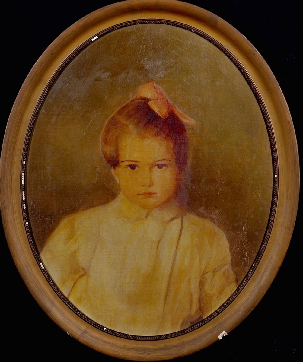 Anonymous Portrait of Natalie Van Vleck as a Child, c. 1905 (Not painted by Natalie Van Vleck)          