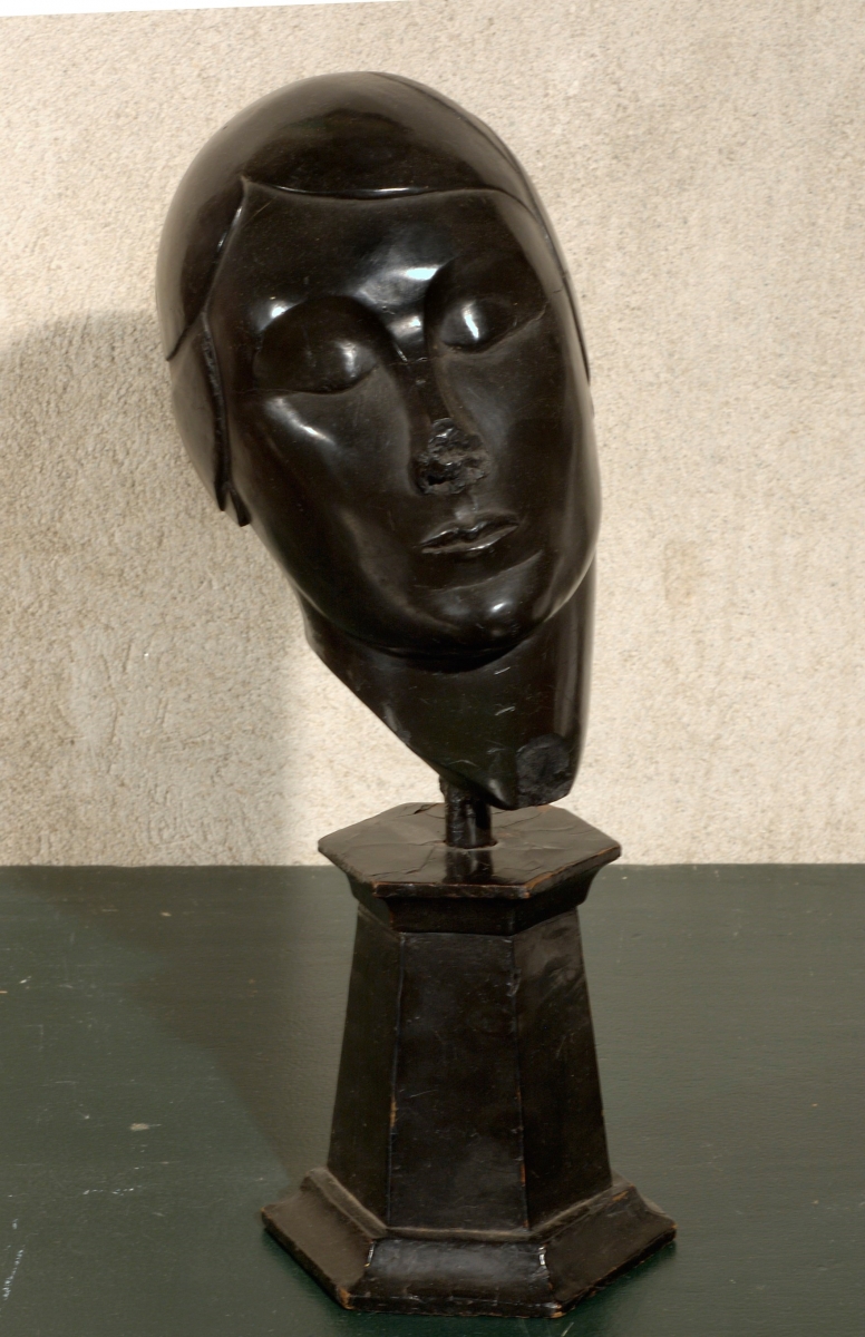 Portrait Head of Young Woman, Microcrystalline Wax, c. 1930           